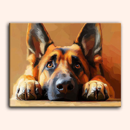 Paint by numbers - Loyal Gaze - MyArt