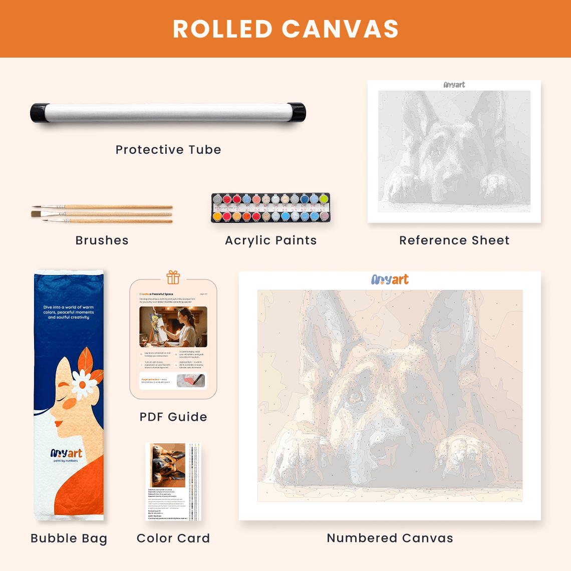 Paint by numbers - Loyal Gaze - MyArt