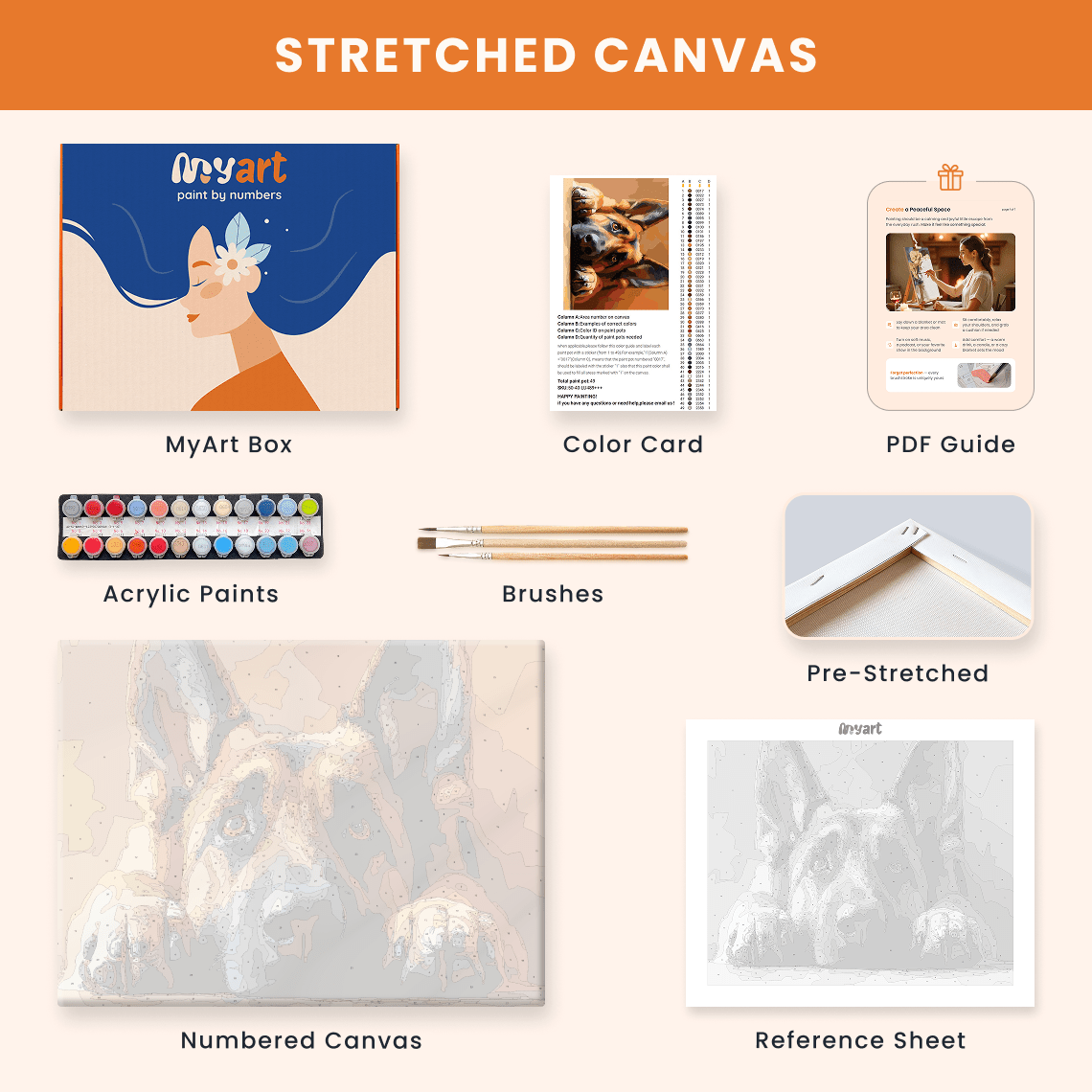 Paint by numbers - Loyal Gaze - MyArt