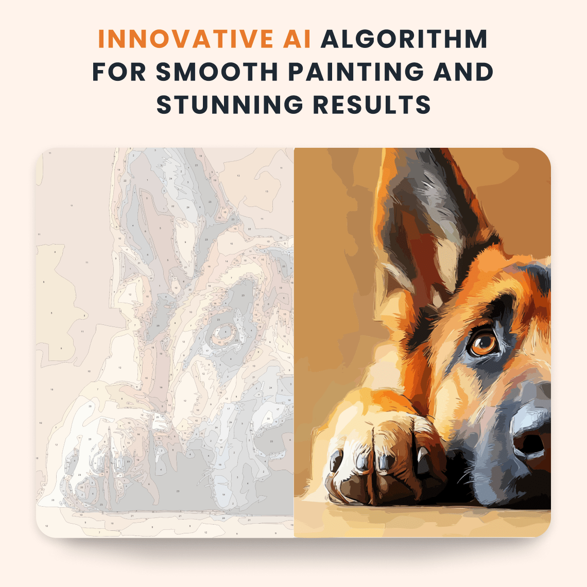 Paint by numbers - Loyal Gaze - MyArt