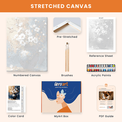 Paint by numbers - Luminous Petals - MyArt