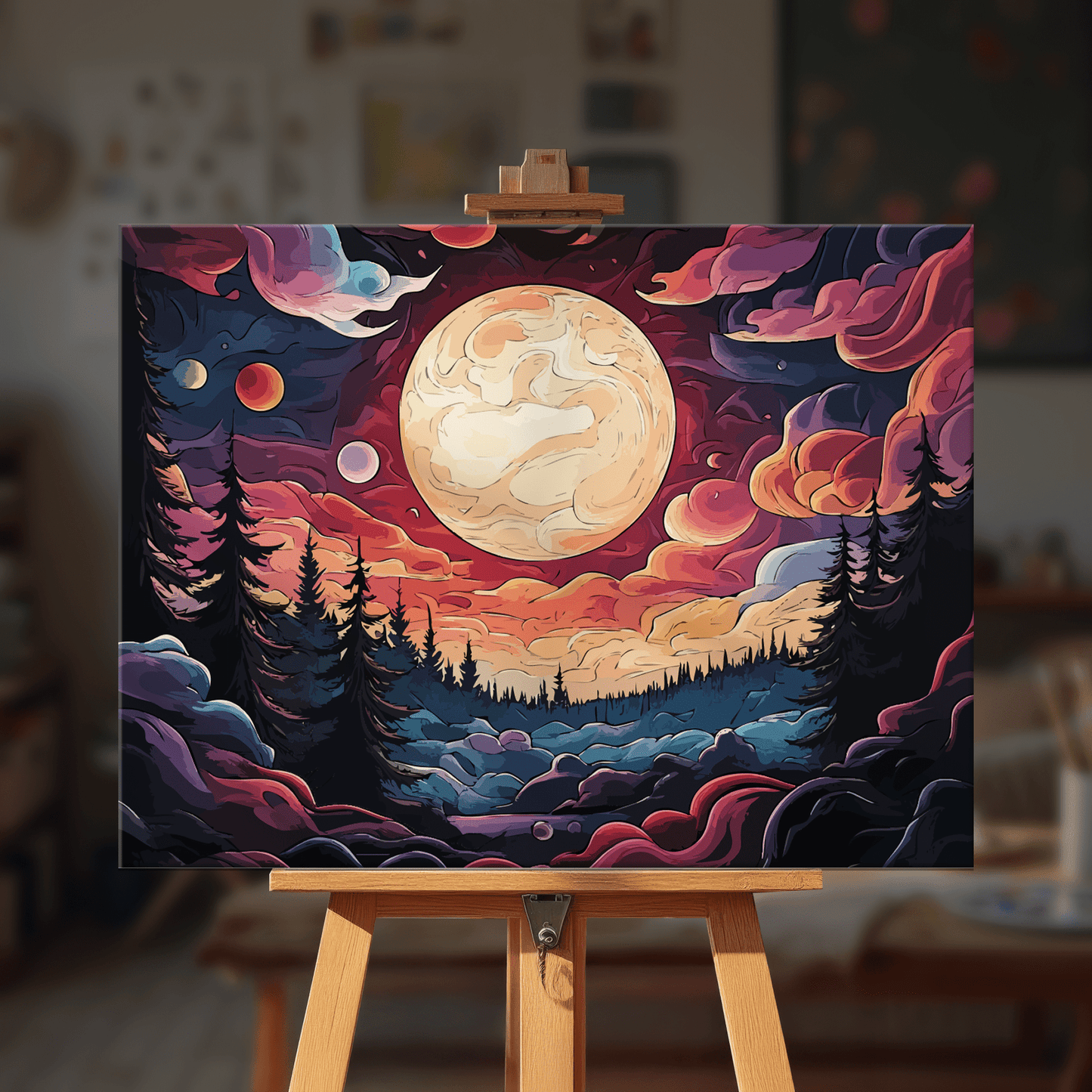 Paint by numbers - Lunar Dreamscape - MyArt