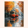 Rainy Autumn Tram