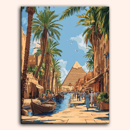 Paint by numbers - Market Canal - MyArt