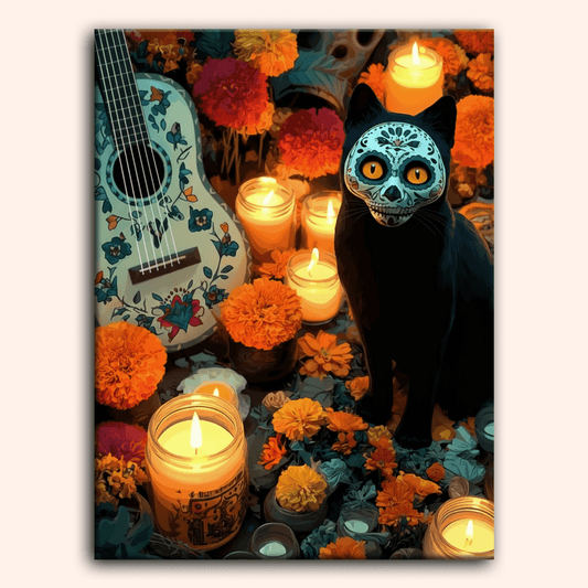 Paint by numbers - Masked Cat - MyArt