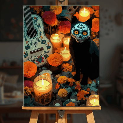 Paint by numbers - Masked Cat - MyArt