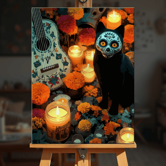 Paint by numbers - Masked Cat - MyArt