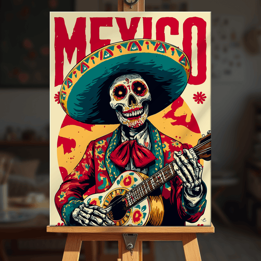 Paint by numbers - Mexico Skull - MyArt