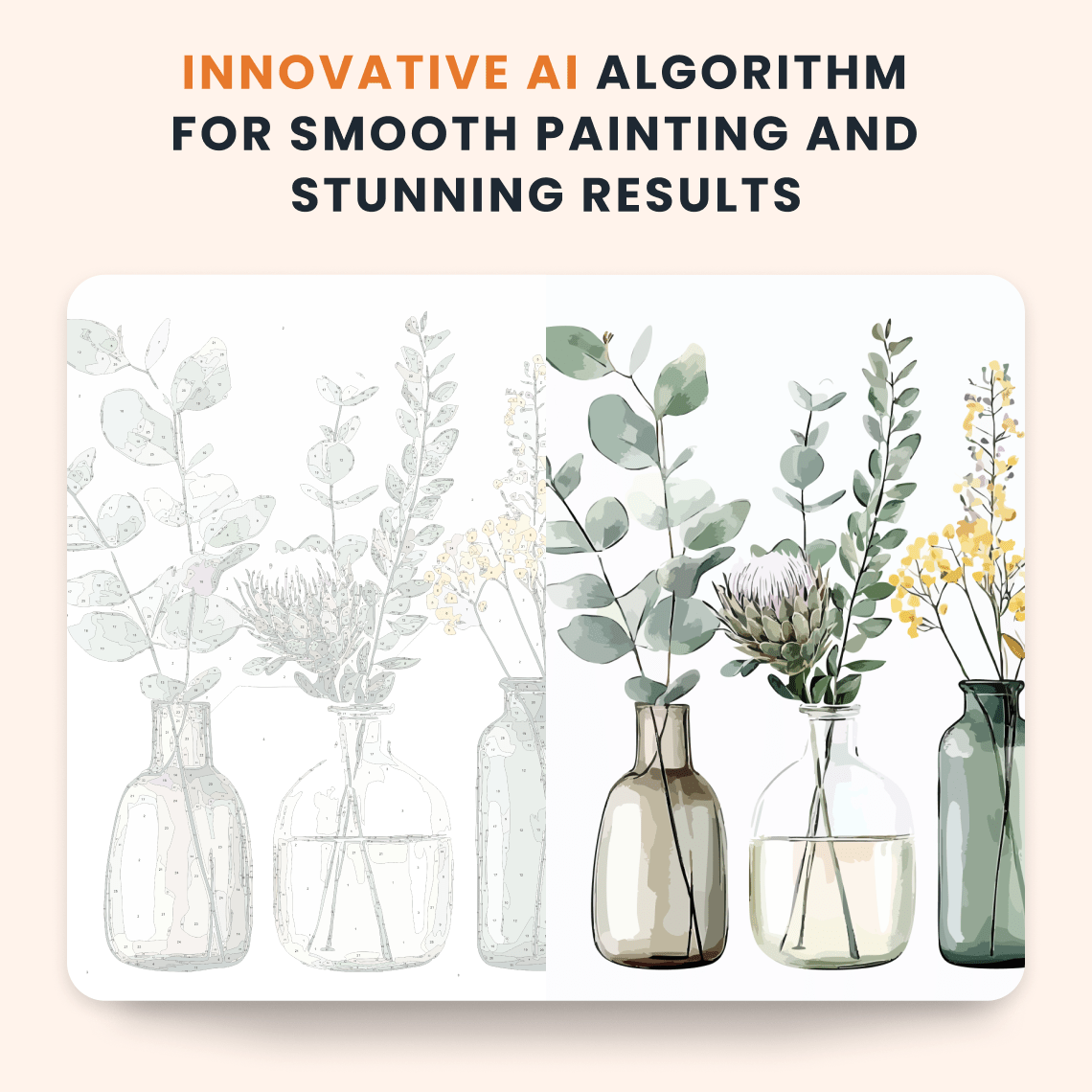 Paint by numbers - Minimal Botanica - MyArt