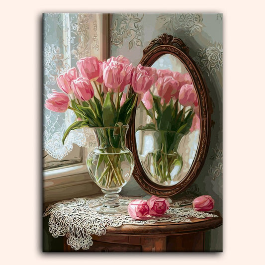 Paint by numbers - Mirror Tulips - MyArt