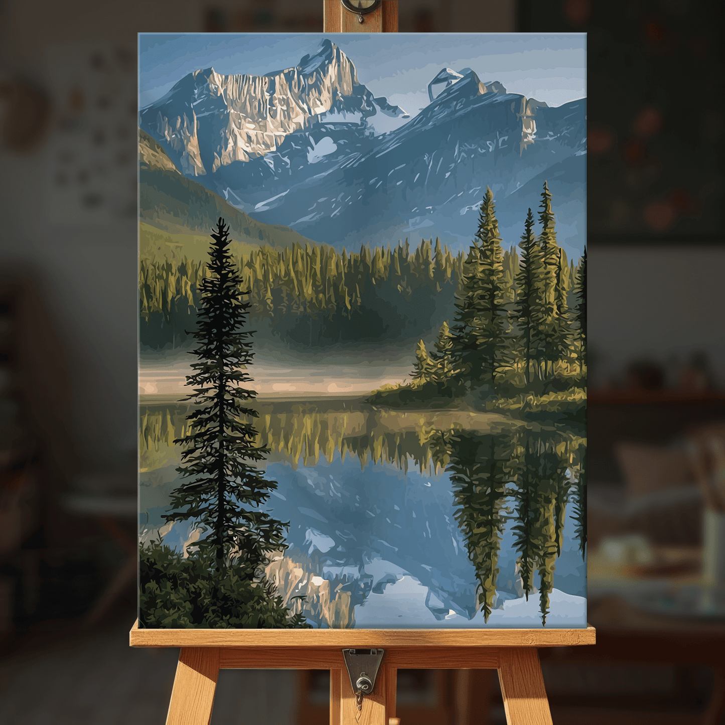 Paint by numbers - Mirror Pines - MyArt