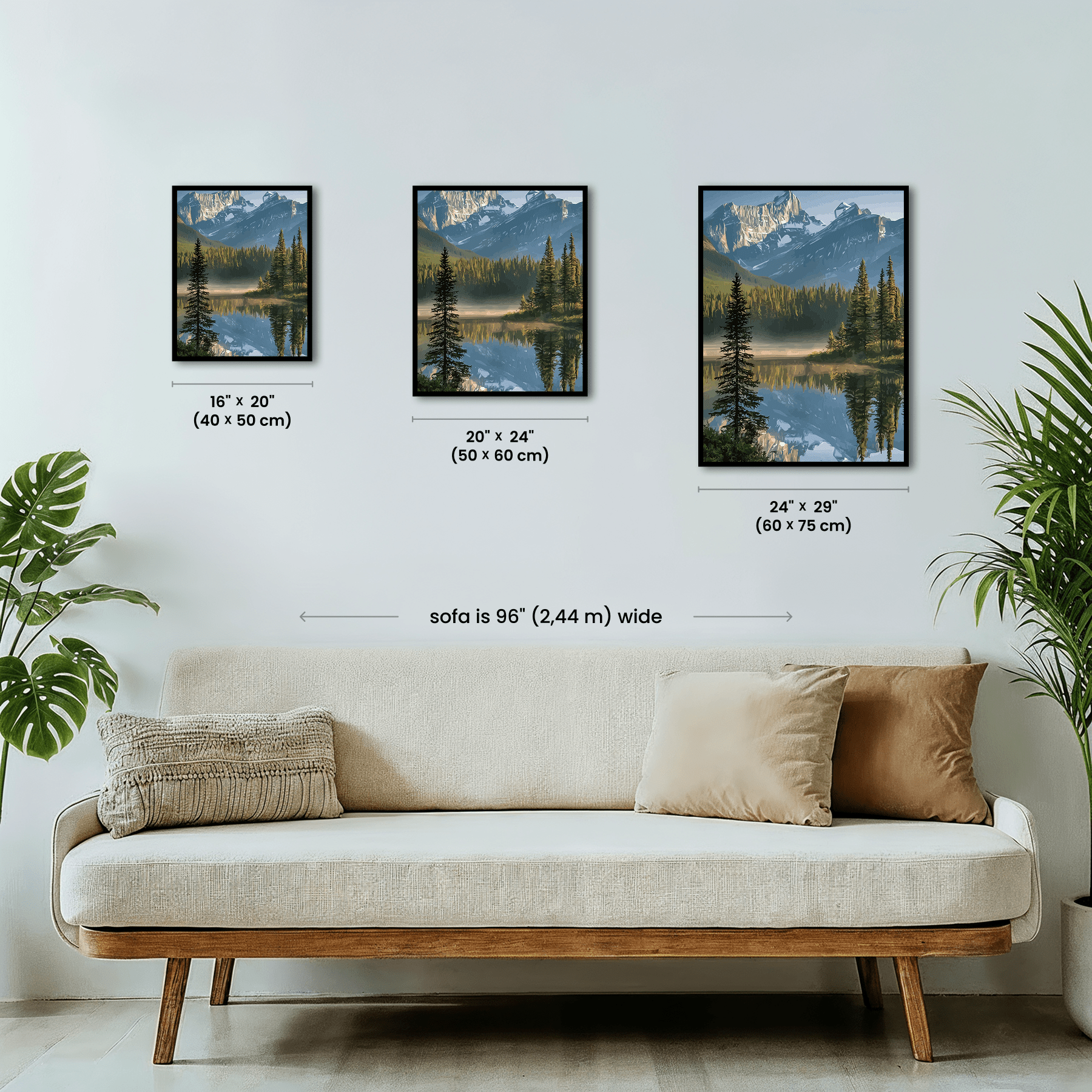 Paint by numbers - Mirror Pines - MyArt