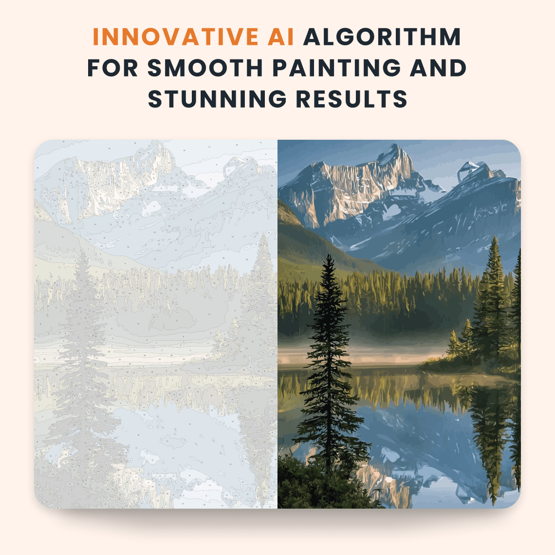 Paint by numbers - Mirror Pines - MyArt