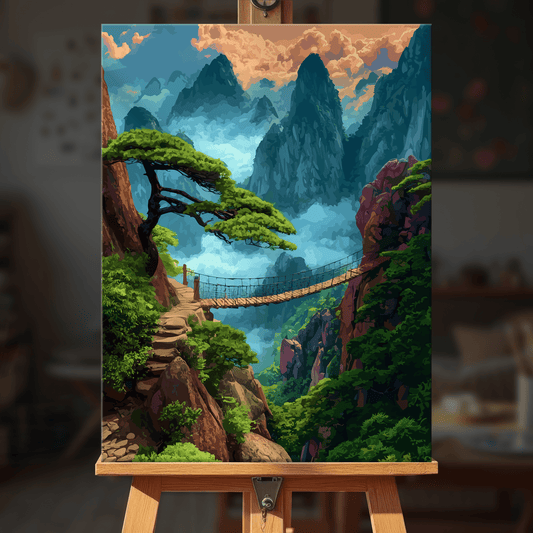 Paint by numbers - Misty Bridge - MyArt