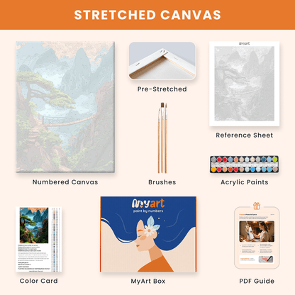 Paint by numbers - Misty Bridge - MyArt