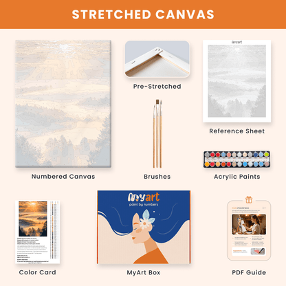 Paint by numbers - Misty Sunrise - MyArt