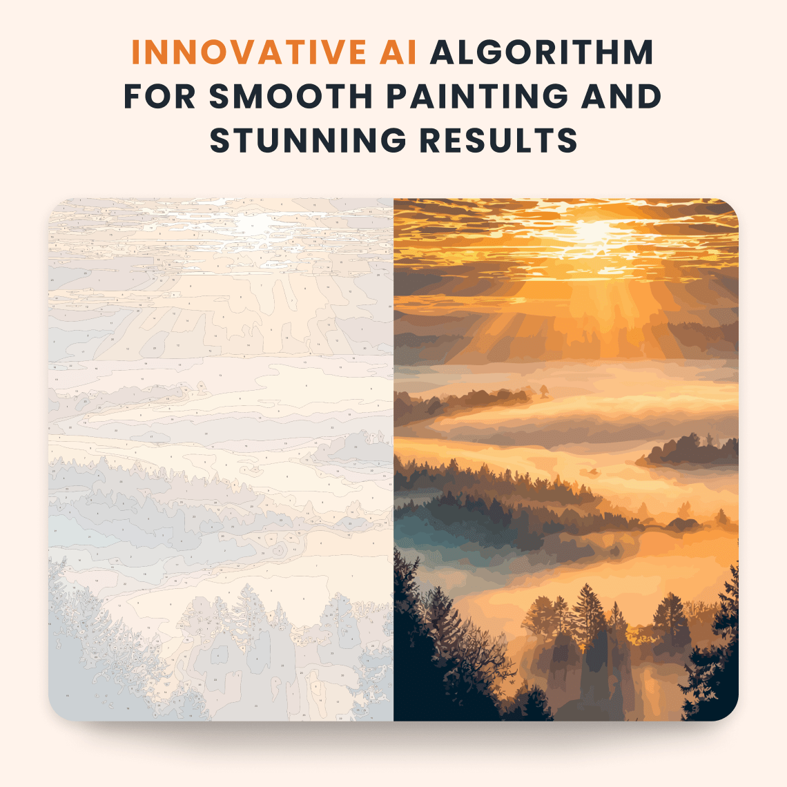 Paint by numbers - Misty Sunrise - MyArt