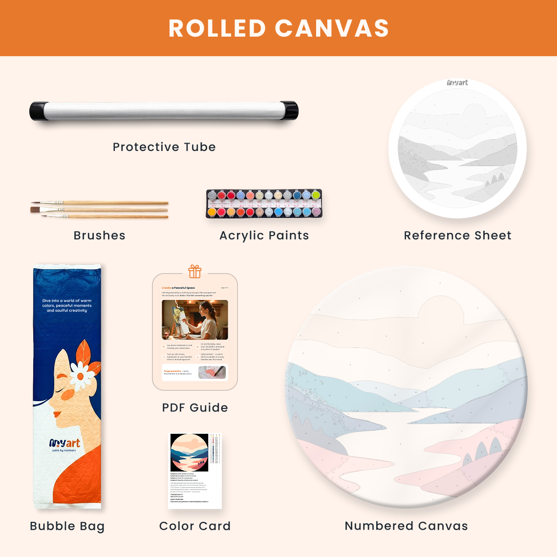 Paint by numbers - Misty Valley - MyArt