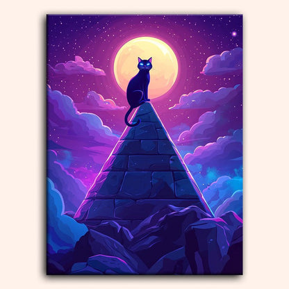 Paint by numbers - Moon Cat - MyArt