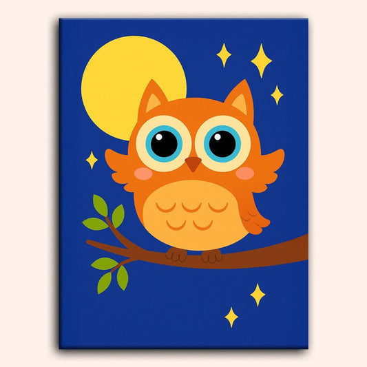 Paint by numbers - Moon Peek - MyArt