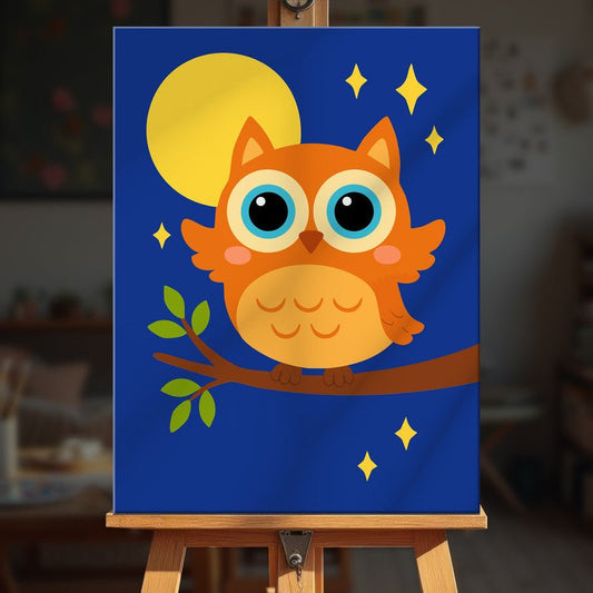 Paint by numbers - Moon Peek - MyArt