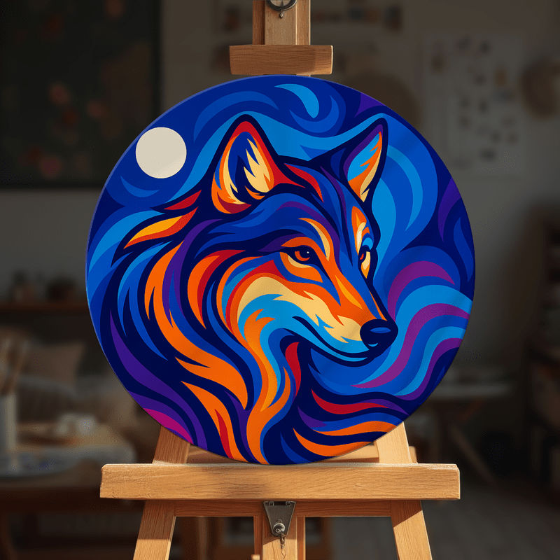 Paint by numbers - Moon Wolf - MyArt