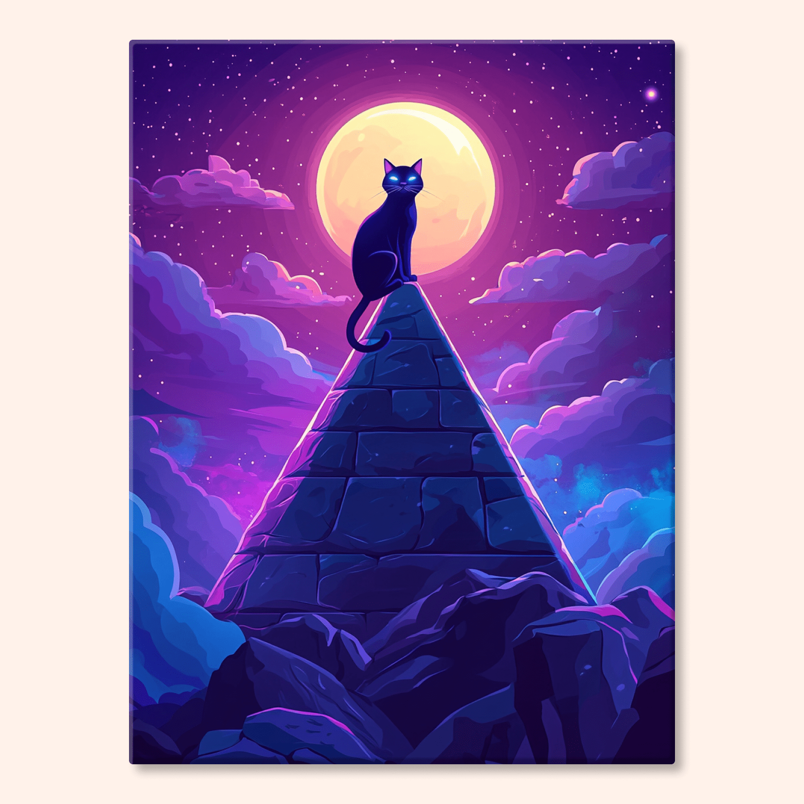 Paint by numbers - Moon Cat - MyArt