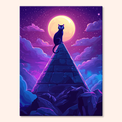 Paint by numbers - Moon Cat - MyArt