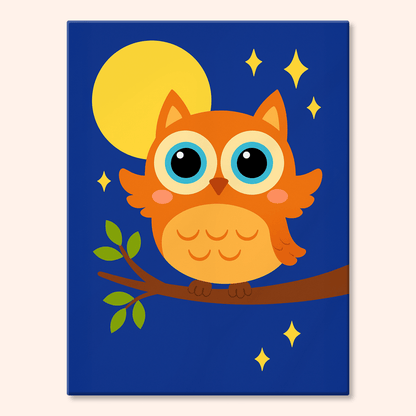 Paint by numbers - Moon Peek - MyArt