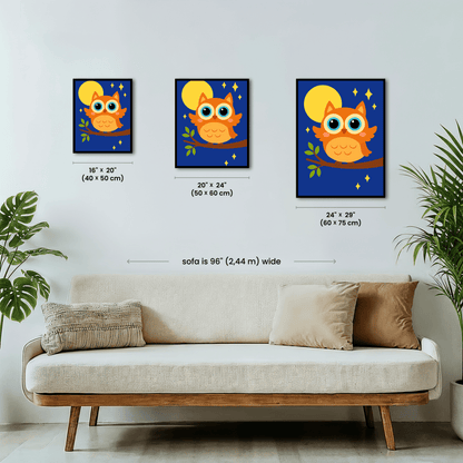 Paint by numbers - Moon Peek - MyArt