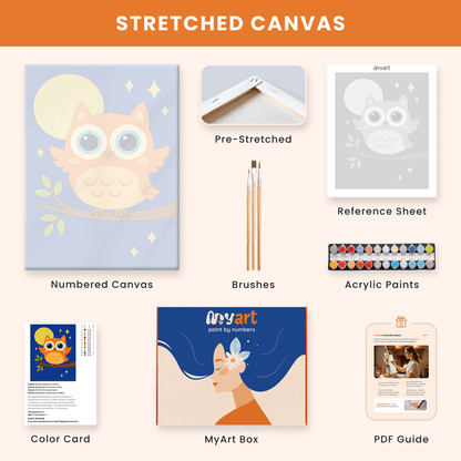 Paint by numbers - Moon Peek - MyArt