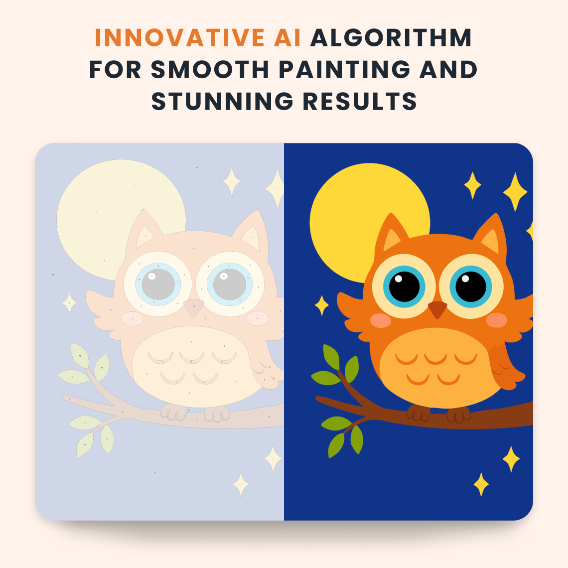 Paint by numbers - Moon Peek - MyArt