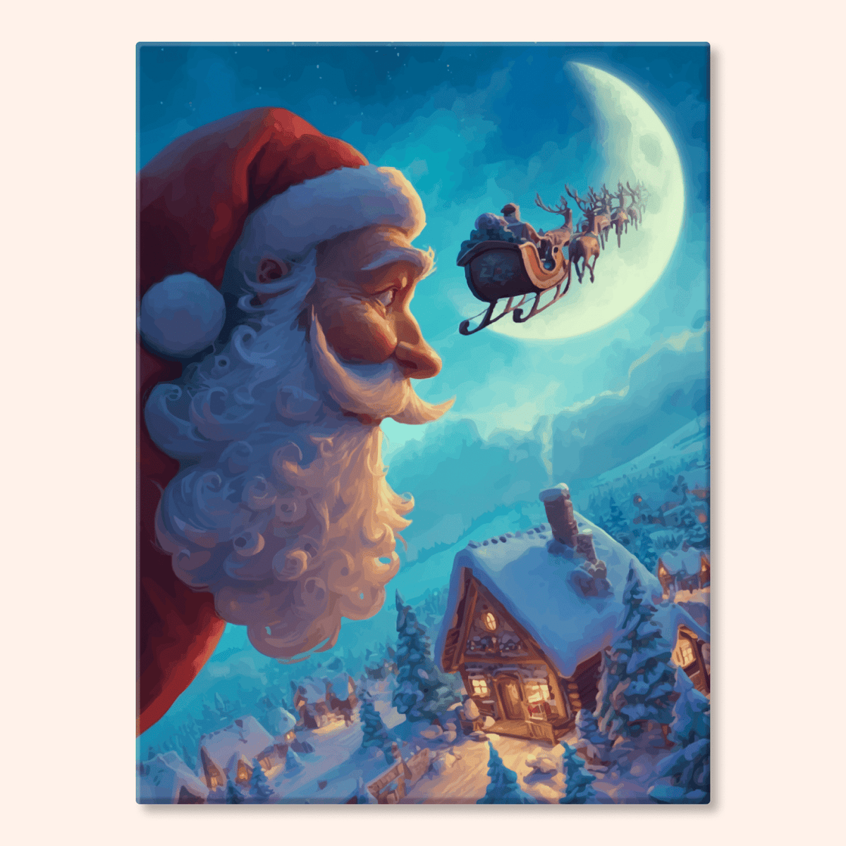 Paint by numbers - Moon Santa - MyArt