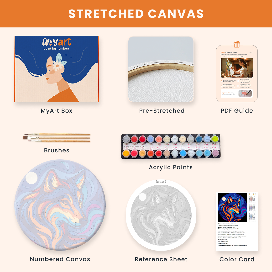 Paint by numbers - Moon Wolf - MyArt