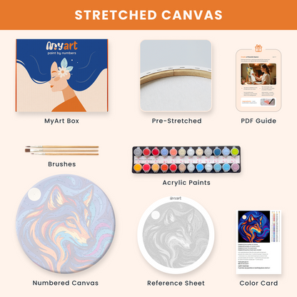 Paint by numbers - Moon Wolf - MyArt