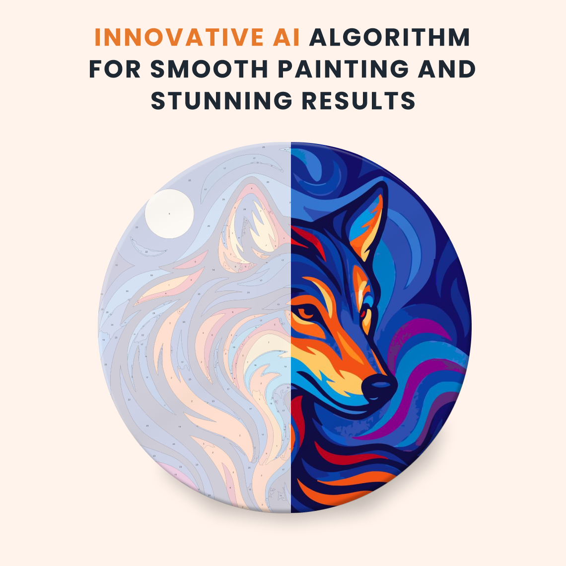 Paint by numbers - Moon Wolf - MyArt