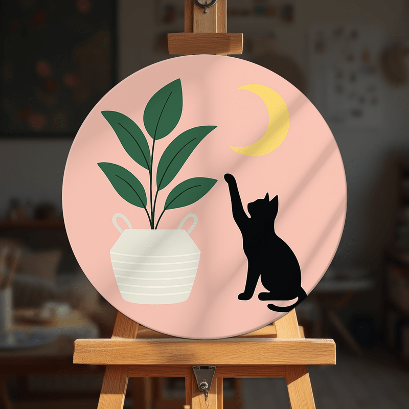 Paint by numbers - Moonlight Cat - MyArt