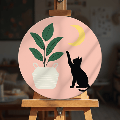 Paint by numbers - Moonlight Cat - MyArt