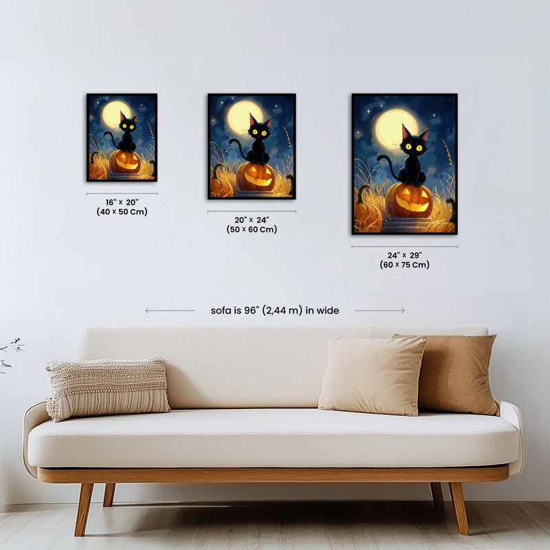 Paint by numbers - Moonlit Cat - MyArt