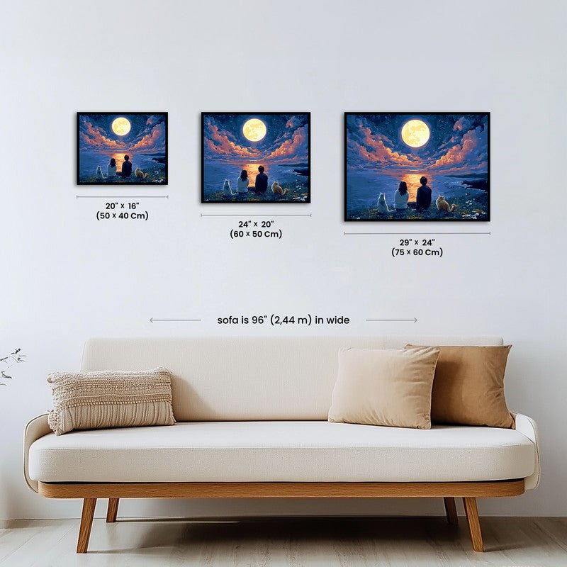 Paint by numbers - Moonlit Gaze - MyArt