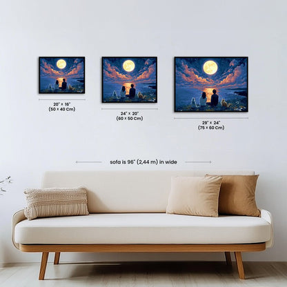 Paint by numbers - Moonlit Gaze - MyArt