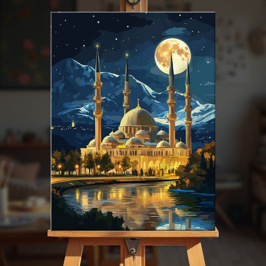 Paint by numbers - Moonlit Mosque - MyArt