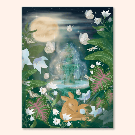 Paint by numbers - Moonlit Fountain - MyArt