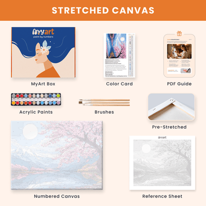 Paint by numbers - Moonlit Blossom - MyArt