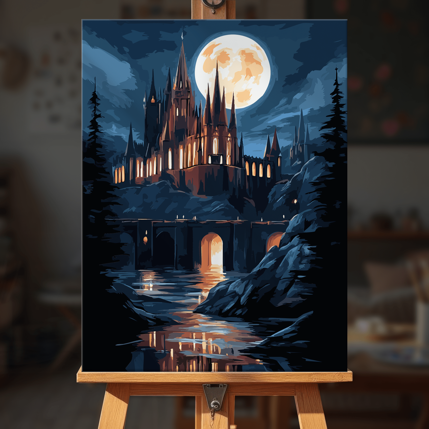 Paint by numbers - Moonlit Castle - MyArt