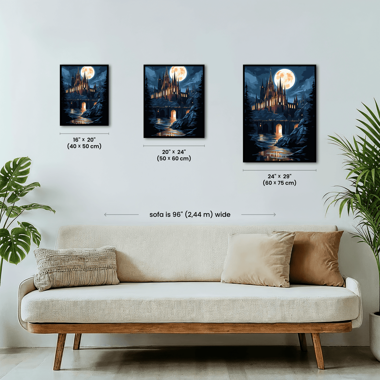 Paint by numbers - Moonlit Castle - MyArt