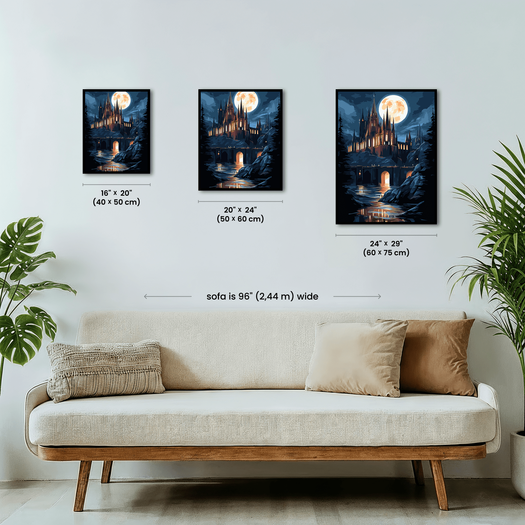 Paint by numbers - Moonlit Castle - MyArt