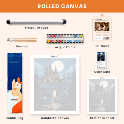 Paint by numbers - Moonlit Castle - MyArt