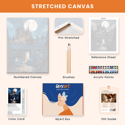 Paint by numbers - Moonlit Castle - MyArt