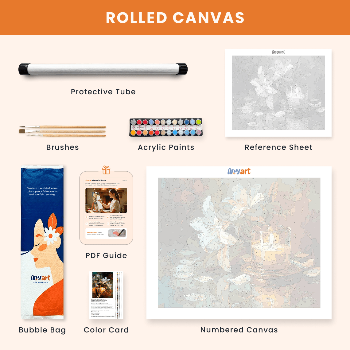 Paint by numbers - Moonlit Grace - MyArt